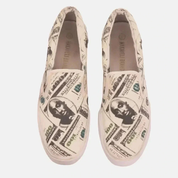 Vintage 90s Makaveli Tupac Slip-on Sneakers Men's Size 11 - Picture 2 of 9